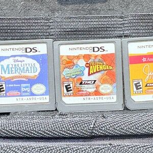 Three Nintendo DS games girls SpongeBob mermaid American girl